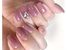 リアンリアン(lien lien de felicite nail)の雰囲気（自爪を削らないパラジェル使用／ワンカラー/フィルイン）