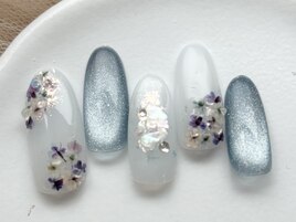 紫陽花ネイル/定額7000円