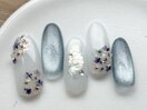 紫陽花ネイル/定額7000円