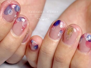 【ミャクミャク風ネイル】