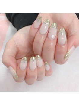 ミラーフレンチネイル