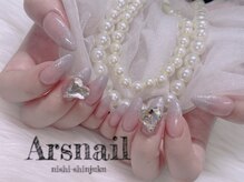 アルスネイル(Ars nail)/爽やかブルーラメグラ