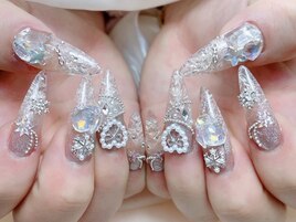 雪ネイル，冬ネイル
