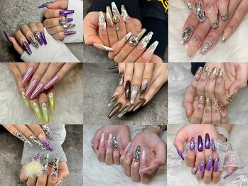 Pink Doll House 宜野湾店の写真/《ジェル素材の高強度&爪に優しいスカルプを提供!!》長さも人気のミディアム~エクストラロングまでご用意◎