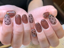 1月　ハートのドット