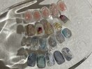 夏ネイル　ニュアンスネイル
