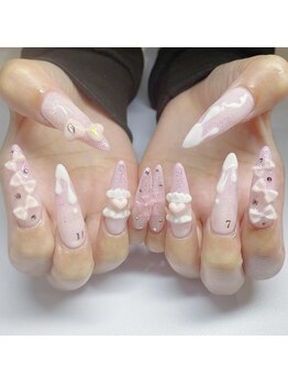 ベティネイル アイラッシュ(Betty Nail)/チョコグラデネイル スカルプ