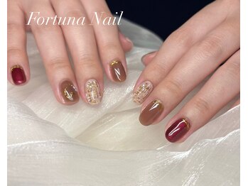 フォルトゥーナ 神田(Fortuna)/バレンタインネイル　￥10,980