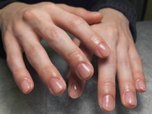 オムネイル 渋谷(HOMME NAIL)/クリアジェル ¥4.400