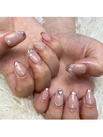 ピンクフレンチネイル