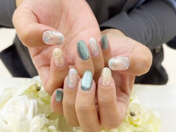 プルミエ ネイル(Premier Nail)/お持込み☆紫陽花ネイル