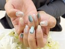 お持込み☆紫陽花ネイル