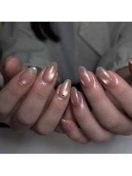 ピンクラメマグネット