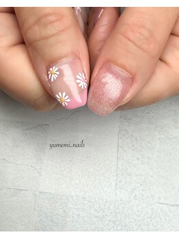 ユメミネイルズ(yumemi.nails)/フラワー春ネイル