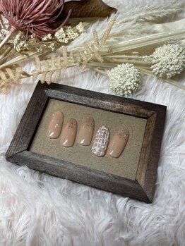 シャララサロン(SHALALA salon)/シンプルツイードNAIL