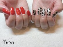 モア(moa)/レオパード　赤　パラジェル