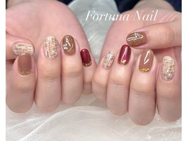 バレンタインネイル