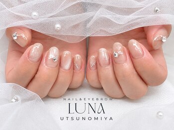ルナ(Luna)の写真/《シアー系ワンカラー/水光マグ/フレンチ/定額》オフィス映え◎上品×洗練デザインで大人の指先に