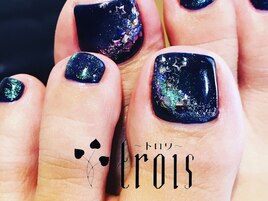 ミッドナイトなフットアート