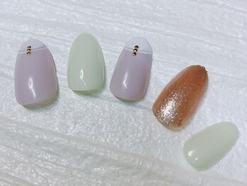 控えめパステルカラー☆