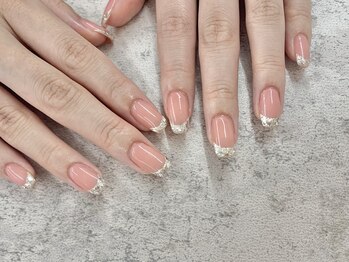 ネイルサロン ドゥ(Nail Salon Doux)/(平田)ガラスフレンチ