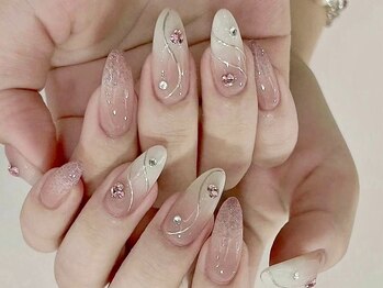 ウサギネイル 新大久保店(usagi nail)/ピンクネイル