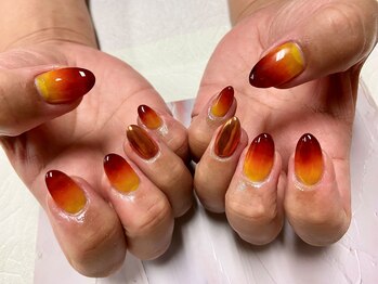 紅葉ネイル