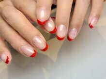 キラネイル アンド アイラッシュ by World Beauty(KIRA)/赤フレンチ