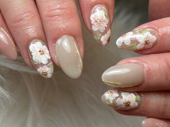 アユラ(AYURA)/春お花ネイル