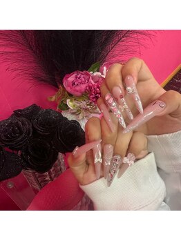 エヌ ネイルスタジオ(N nail studio)/長さだしフル+持ち込み~10本