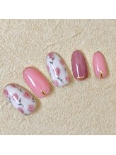 テラックス/花柄ネイル