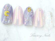 ラグジュアリー ネイルズ(Luxury Nails)/天然石風＊オーロラNail