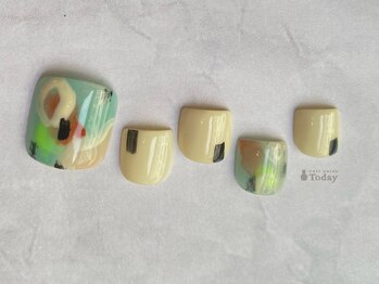 ネイルサロン トゥデイ 心斎橋店(Today)/foot art ¥9500