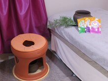 エム フルール(m-fleur)の雰囲気（本格黄土よもぎ蒸しで身体の中から温めていきます。冷え性/妊活）