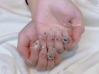 モカ 心斎橋(moca by Lee)/【Saki】チークラメネイル