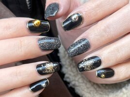 フラッシュネイル/黒/ブラック