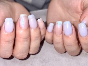 オーロラカラージェルネイル