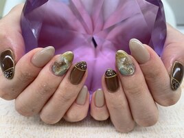 【嶌田】大理石ニュアンスアート