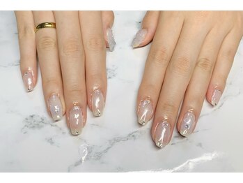 ヘブン ネイル 鶯谷(HEAVEN Nail)/クリアオーロラネイル