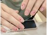 【初回オフ無料】HAND | ワンカラー+宝石ネイル