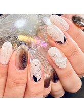 プールヴー☆オングル/成人式ネイル