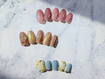 3月定額デザインネイル