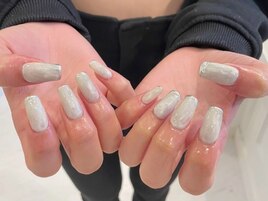 ワンカラーフレンチネイル二条