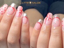 リームサロン 池袋店(LYYM SALON)/キュートなリボンネイル 