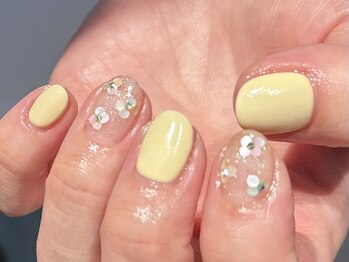 ソリッドカラー(solid color)/hand nail