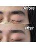 【メンズ眉毛】アイブロウスタイリング　眉毛WAX＋カット