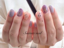 スエルテ ネイルサロン 北千住店/淡色パープルシェル　¥8000