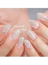 たゆ ネイル(たゆnail)/ラメグラデーションネイル