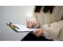 テラス 麻布店(Terrace)/カウンセリングで体の状態を確認