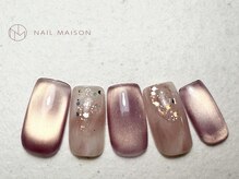 ネイルメゾン 梅田(NAIL MAISON)/ピンクニュアンスくすみカラー